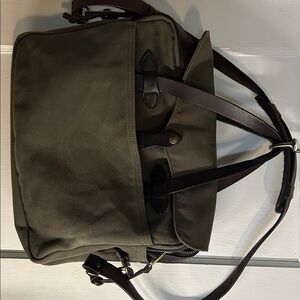 Filson Rugged Twill Original Briefcase Otter Green